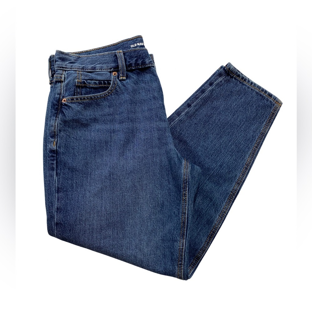 NWT Old Navy Mid-Rise Slouchy Taper Ankle Jeans Susie May Wash Women’s Size 6